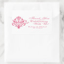 Search for damask bridal shower stickers Pink