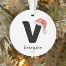 Search for letter v christmas tree decorations Xmas