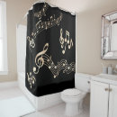 Search for music shower curtains Gold