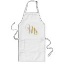 Search for his and hers aprons Bride and groom