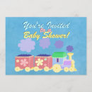 Search for train baby shower invitations Locomotive