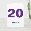 Search for 20 birthday cards Twenty