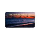 Search for tropical sunset return address labels Sea