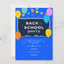 Search for back to school party invitations Chalkboard