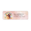 Search for golden retriever return address labels Puppy