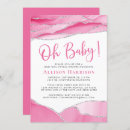 Search for virtual baby girl shower invitations Watercolor