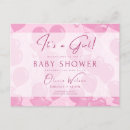 Search for shower invitation postcards Pink