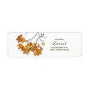 Search for autumnal return address labels Classy