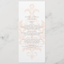 Search for damask wedding menus Modern
