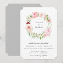 Search for floral wreath wedding invitations Summer