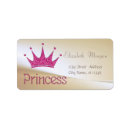Search for tiara return address labels Princess