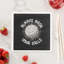 Search for funny golf napkins Sport
