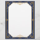 Search for art deco stationery paper Blue