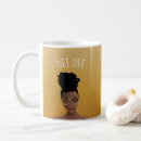 Search for hair styling mugs Black woman