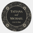 Search for moon wedding stickers Black