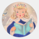 Search for retro christmas angel stickers Vintage