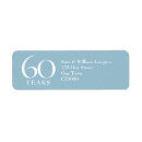 Search for 60 return address labels Sixty
