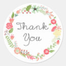 Search for floral wreath thank you stickers Baby