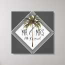 Search for wedding tree canvas prints Mr and mrs