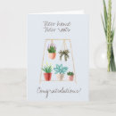 Search for new house congratulations cards Watercolor