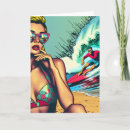 Search for beach bikini cards Retro