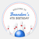 Search for bowling birthday stickers Strike