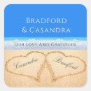 Search for heart in sand stickers Tropical