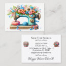 Search for machine embroidery business cards Seamstress