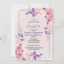 Search for pink feathers sweet 16 invitations Flowers