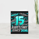 Search for 15 year old boy cards 15th