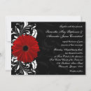 Search for gerber daisy wedding invitations Black and white