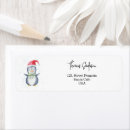 Search for hats return address labels Watercolor