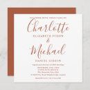 Search for desert wedding invitations Rust