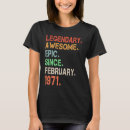 Search for awesome since 1971 tshirts Legendary