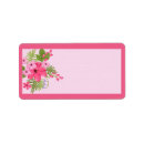 Search for hawaiian wedding return address labels Hibiscus