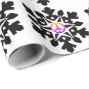 Search for peace on earth wrapping paper Snow