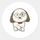 Search for dog in glasses stickers Funny