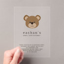 Search for beary 1st birthday invitations Brown