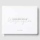 Search for pink guest books Elegant