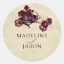 Search for burgundy and gold wedding stickers Chic