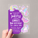 Search for unicorn party invitations Sparkle