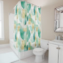Search for gold and green shower curtains Abstract
