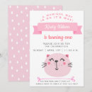Search for cat 1st birthday invitations Cartoon