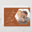 Search for modern save the dates Terracotta
