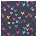 Search for pink purple heart pattern fabric Yellow