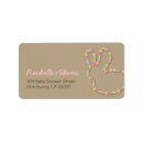 Search for baby announcement return address labels Girl