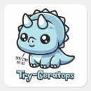 Search for dino lover stickers Triceratops