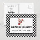 Search for retro seasonal invitations Black
