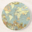 Search for antique maps coasters Geography