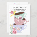 Search for tea sweet 16 invitations Pink